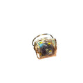 Amethyst Pyramid Ring