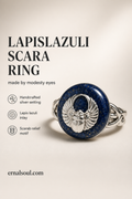 Lapis Lazuli khephera ring