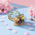 Amethyst Pyramid Ring