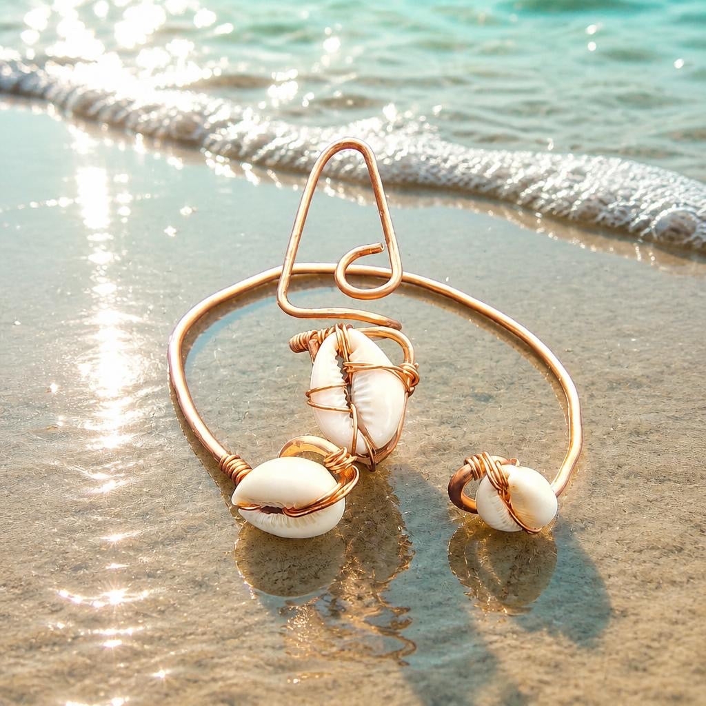 Crowley Shell Bracelet and ring