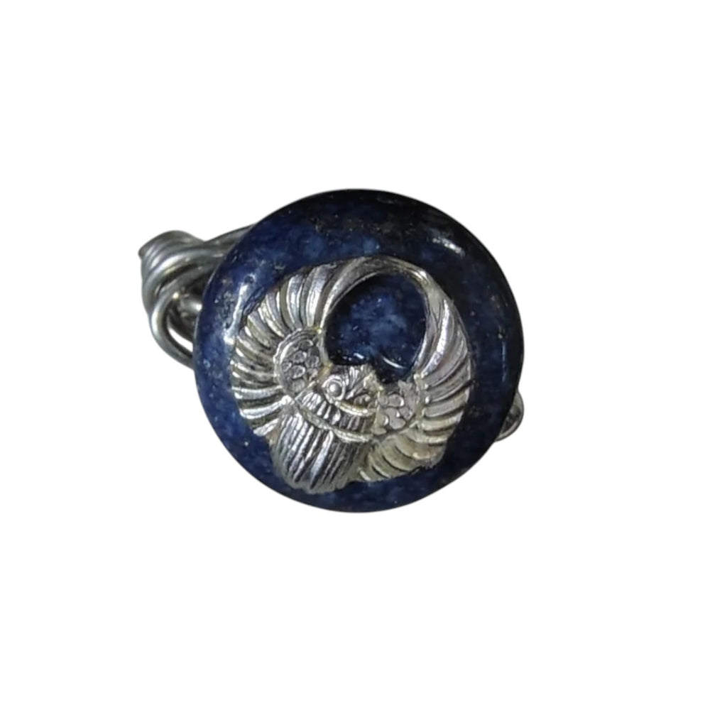 Lapis Lazuli khephera ring