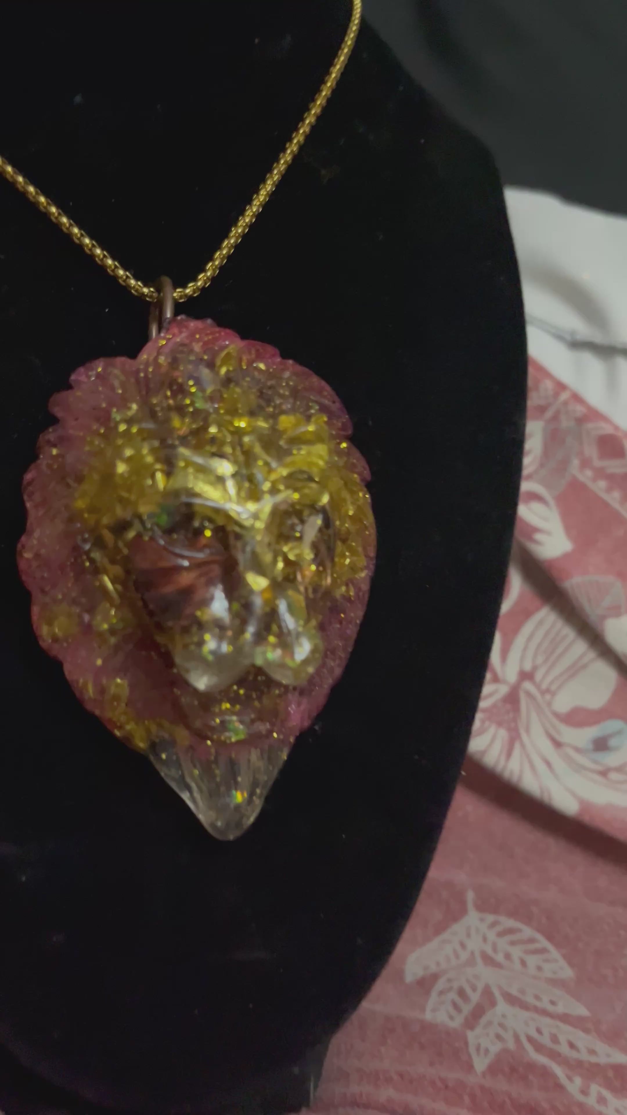Resin Lion Head Power Piece