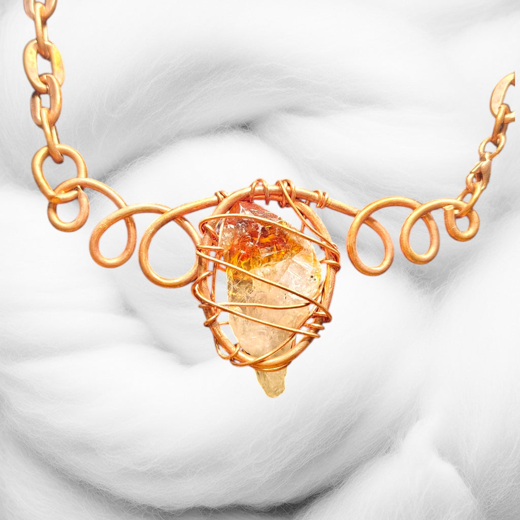 Copper Citrine necklace