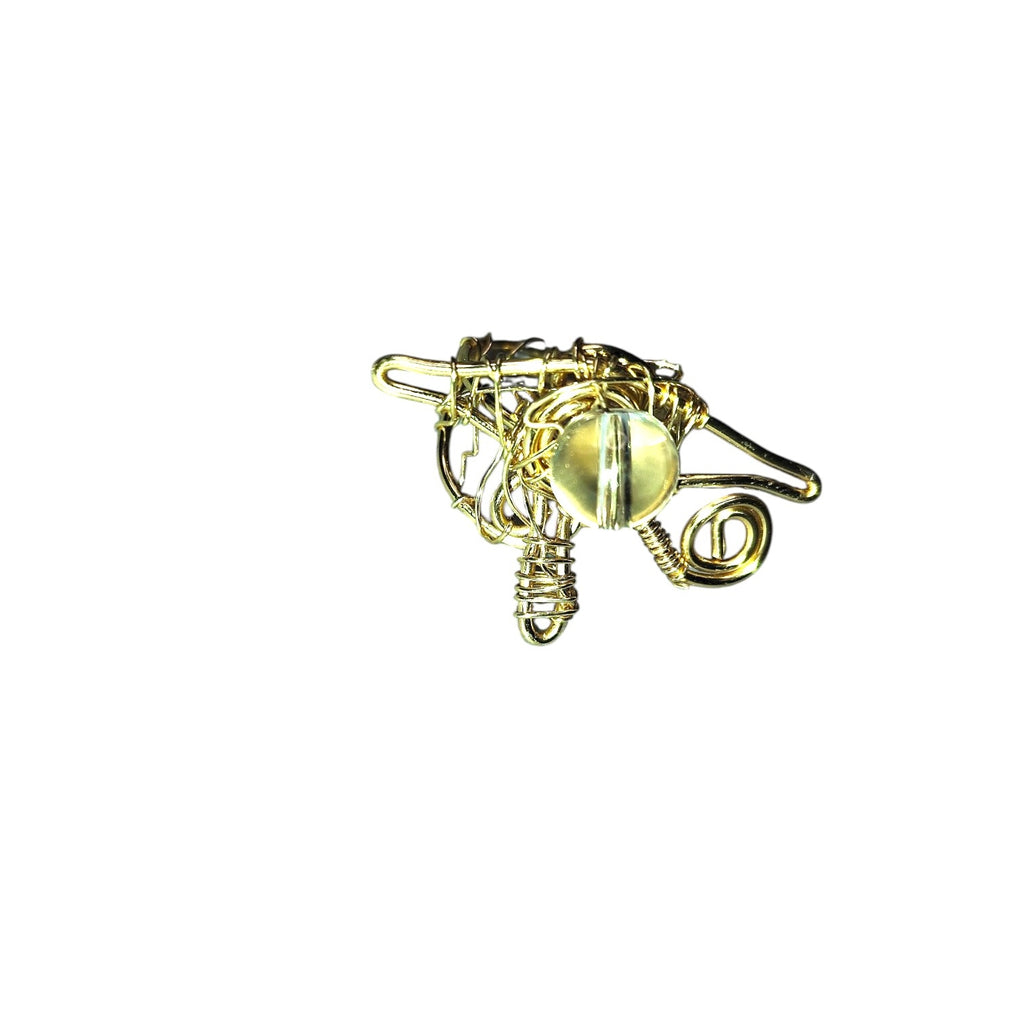Eye of Ra clear quartz ring