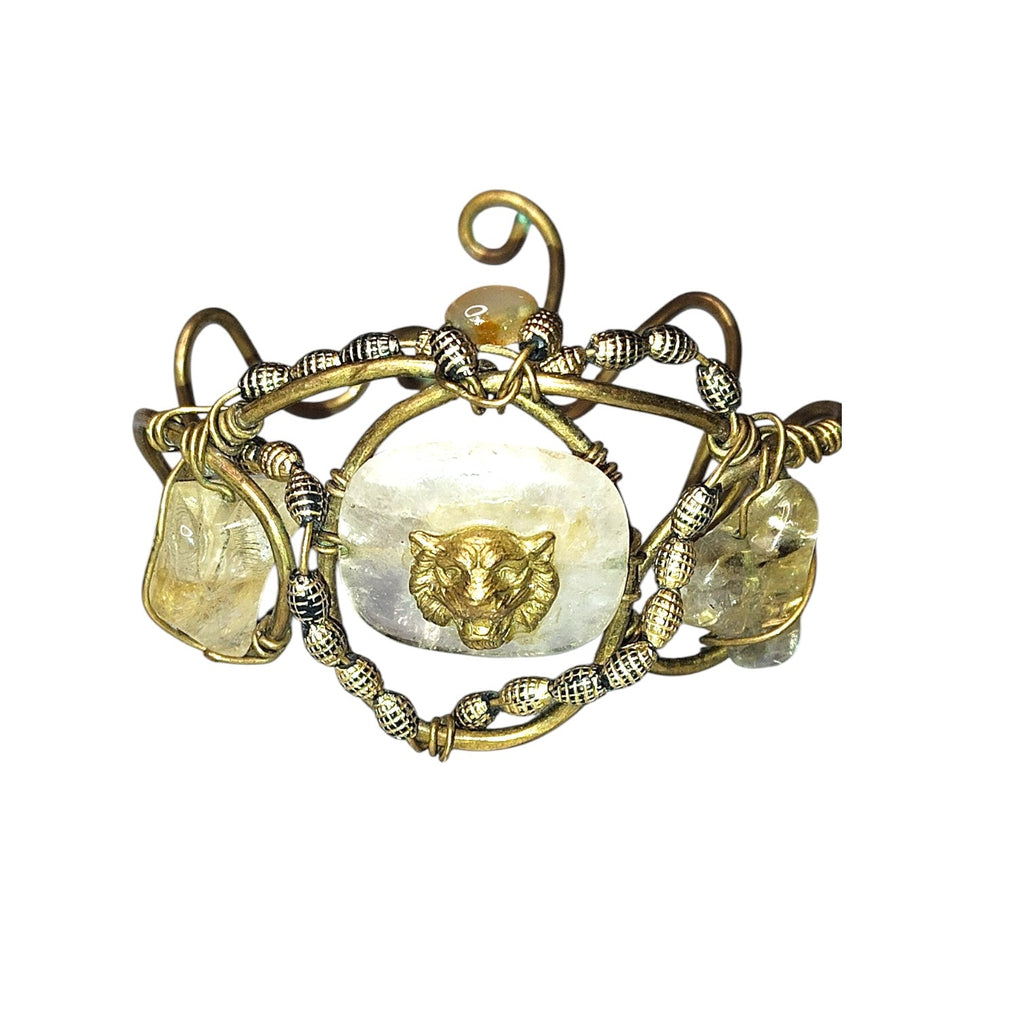 Rose Quartz Lionhead Citrine