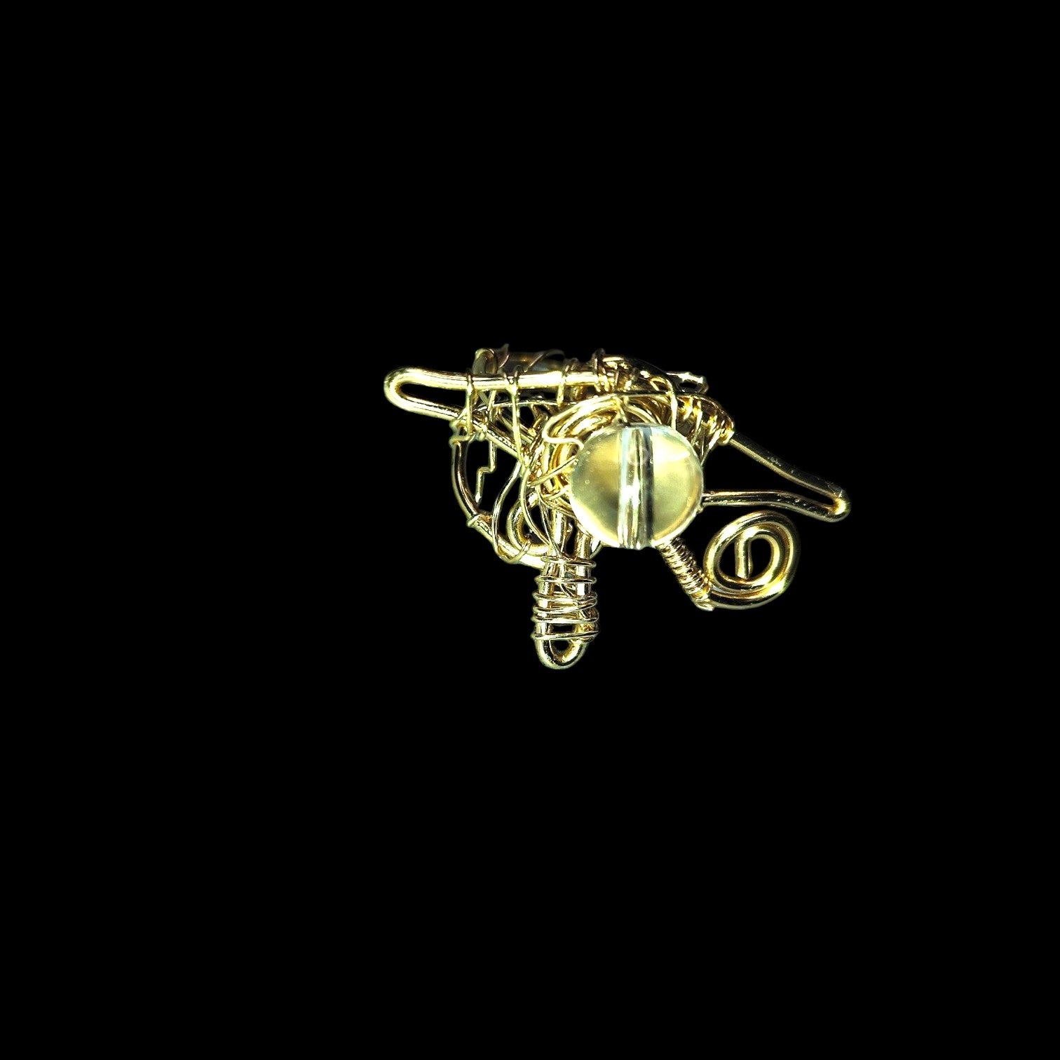 Eye of Ra clear quartz ring