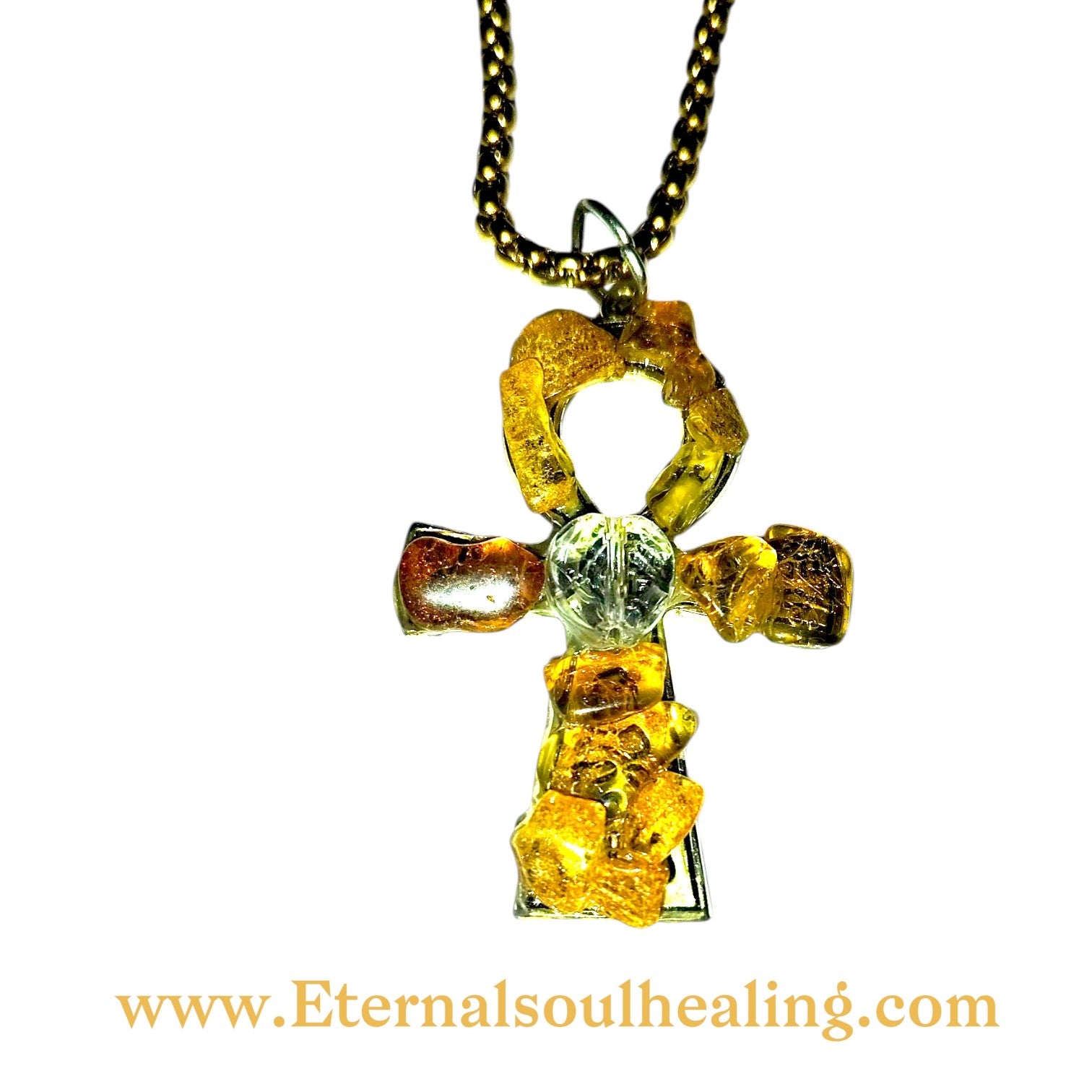 Amber Mini Ankh
