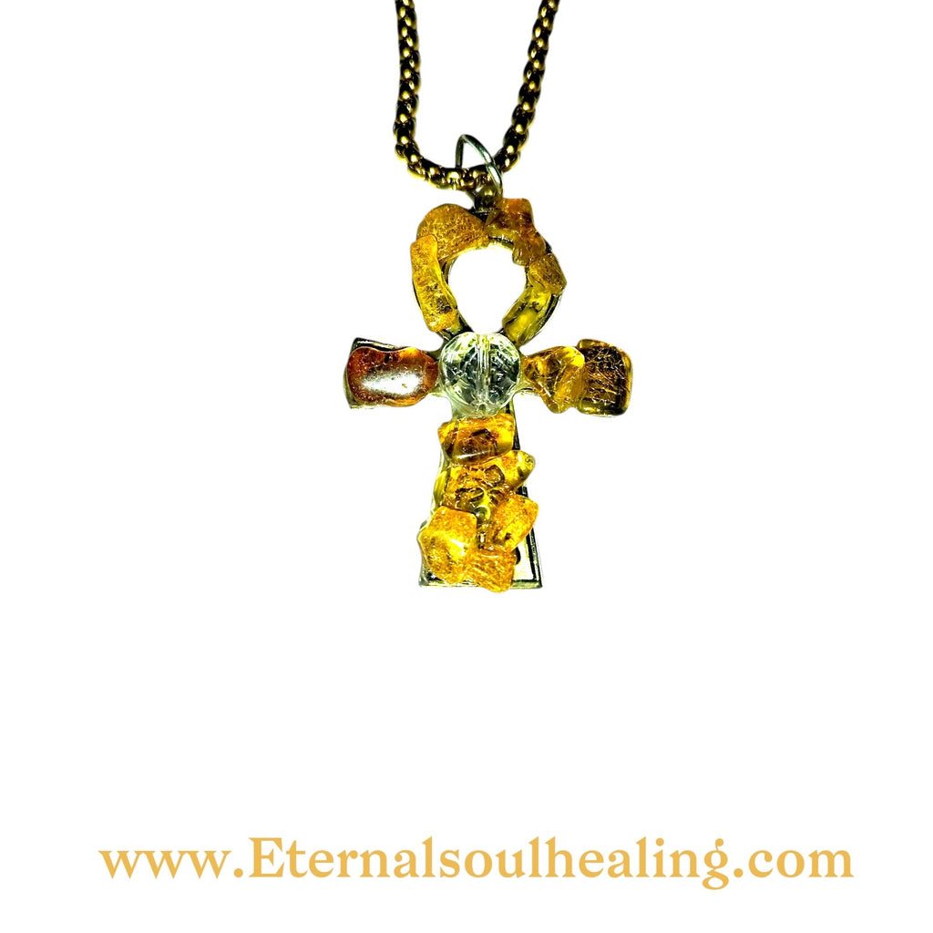 Amber Mini Ankh