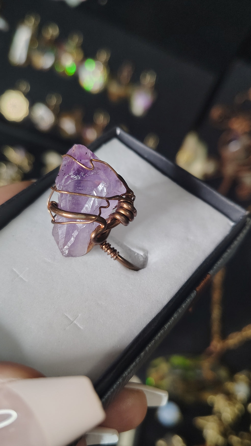 Raw Amethyst point