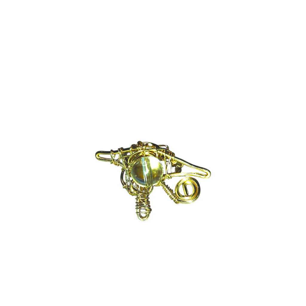 Eye of Ra clear quartz ring