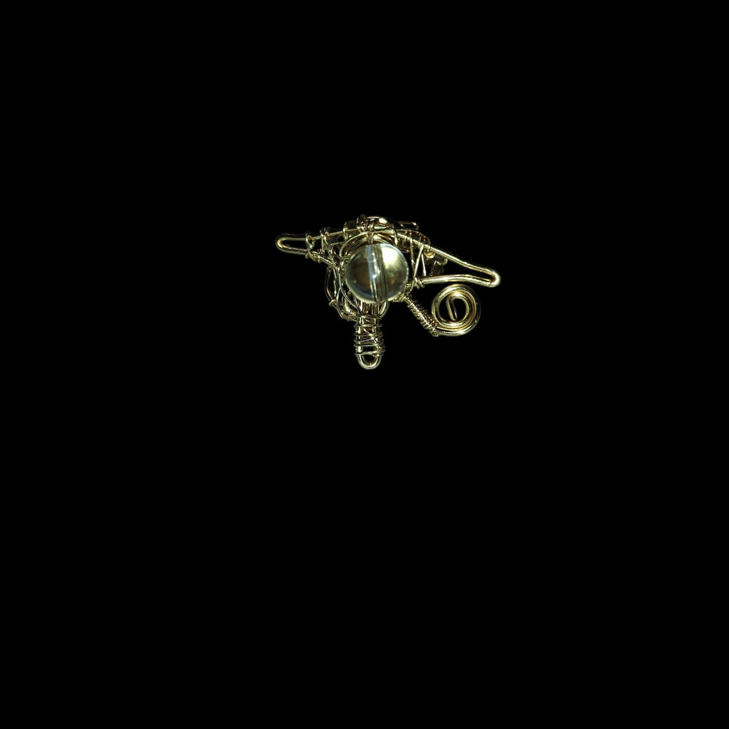 Eye of Ra clear quartz ring