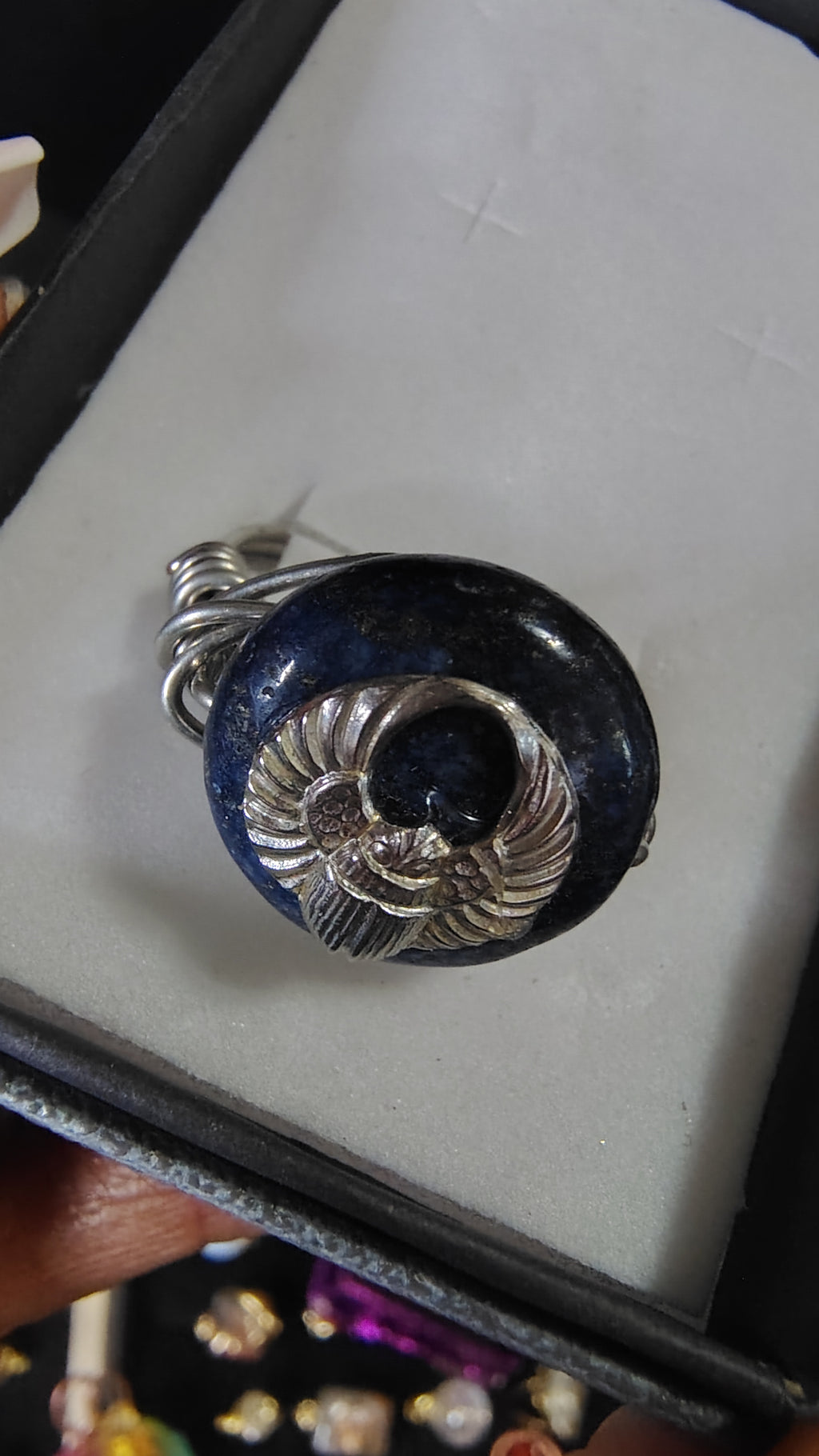 Lapis Lazuli khephera ring