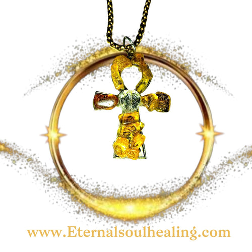 Amber Mini Ankh