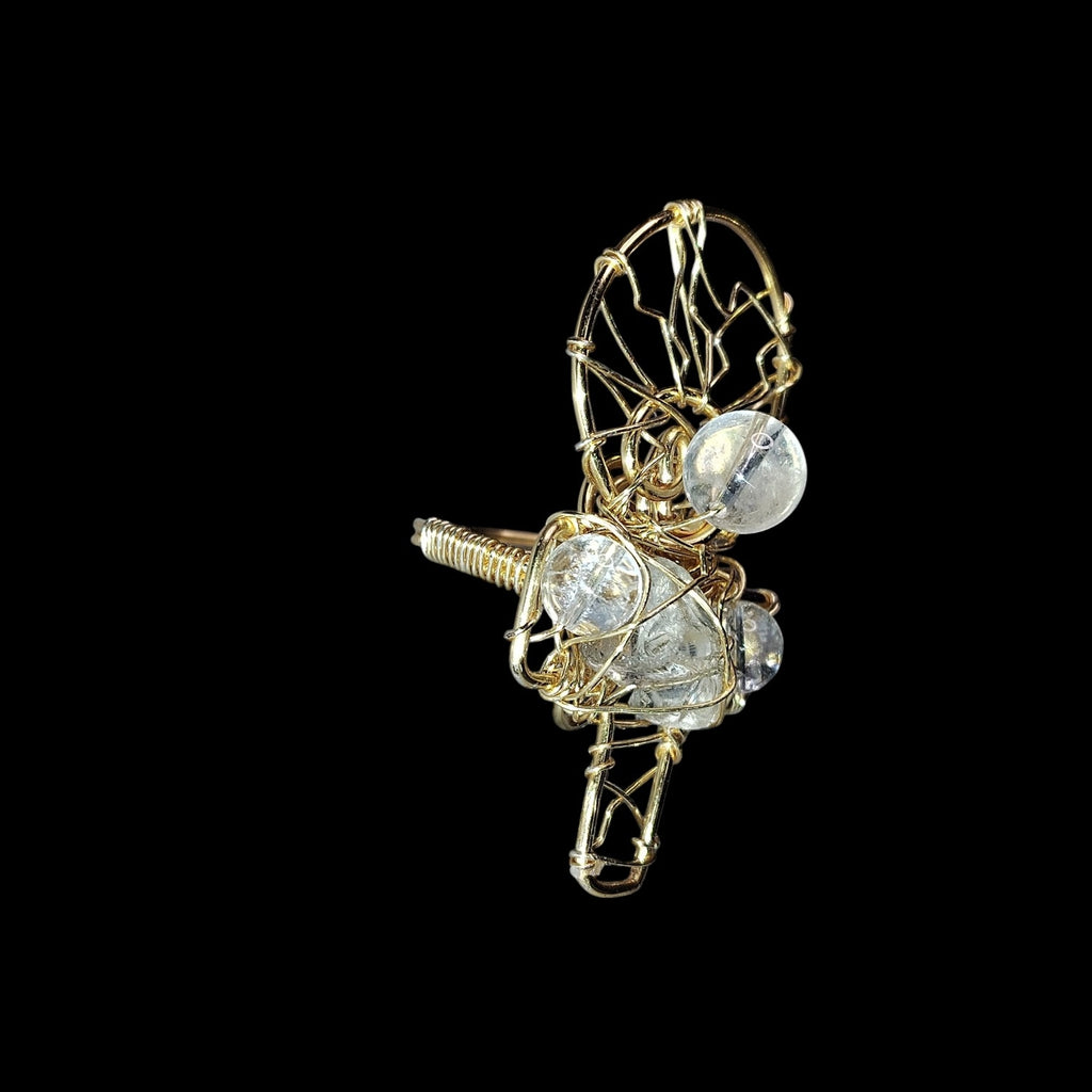 Ankh Clear Quartz Ring