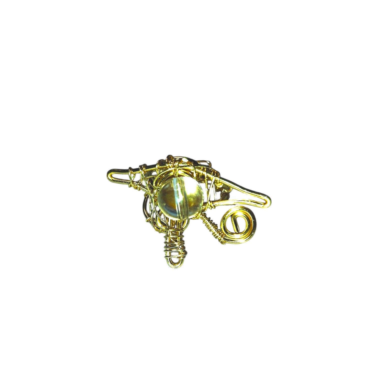 Eye of Ra clear quartz ring