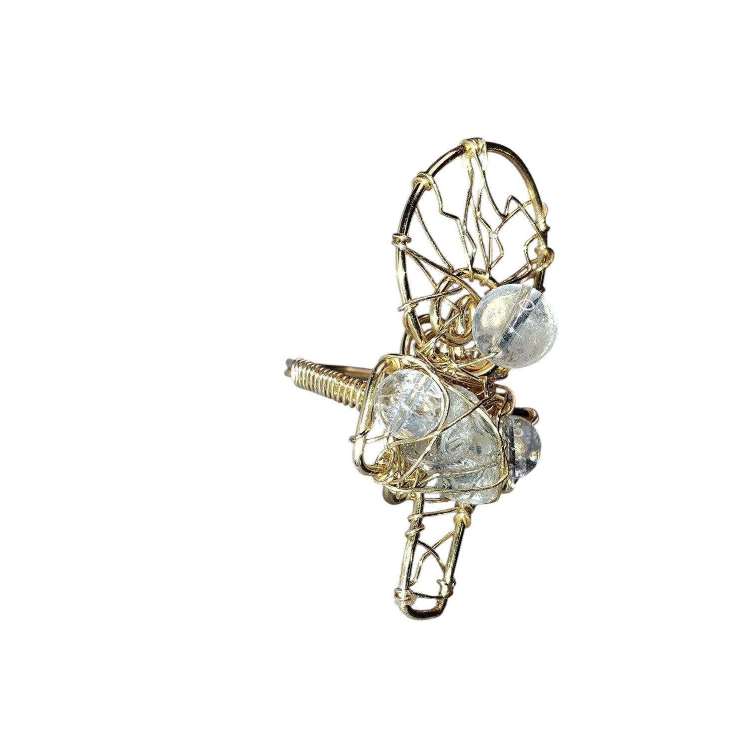 Ankh Clear Quartz Ring