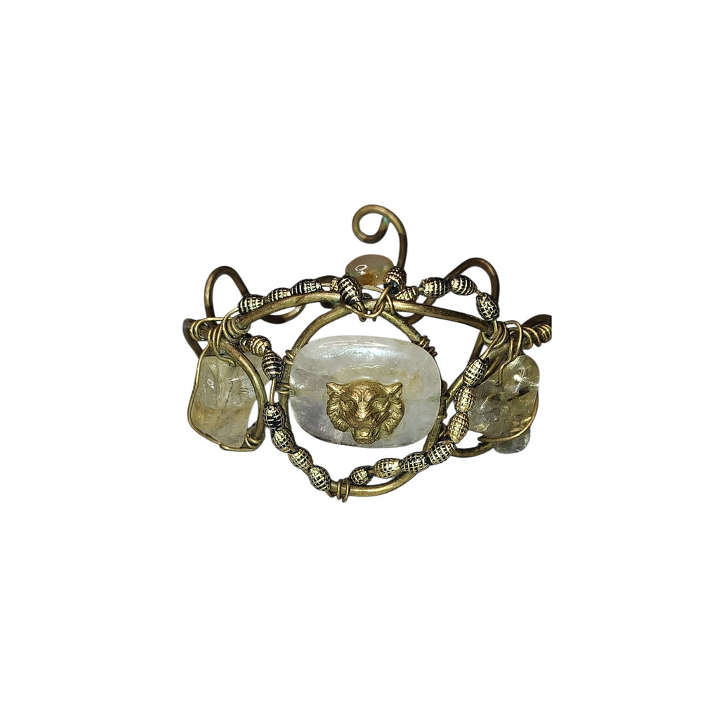 Rose Quartz Lionhead Citrine